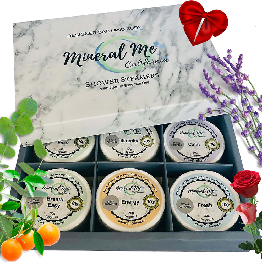 Mineral Me California shower steamer naranja para despertar los sentidos en la ducha