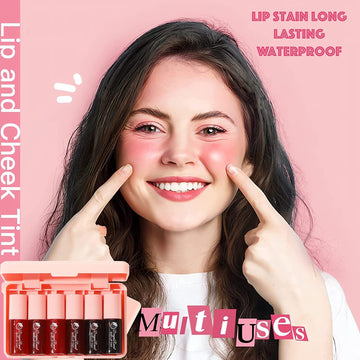 Minfei set labial tint seis colores, acabado perlado y versátil.