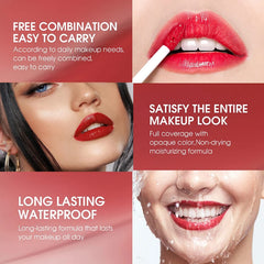 Minfei labial tint hidratante, textura suave y acabado luminiscente.
