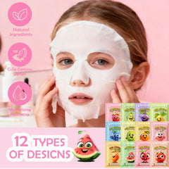 Mascarilla Minfei de naranja para niños: aroma cítrico suave y piel revitalizada