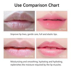 Aplicación nocturna de Miniling sobre los labios para cuidado suave.