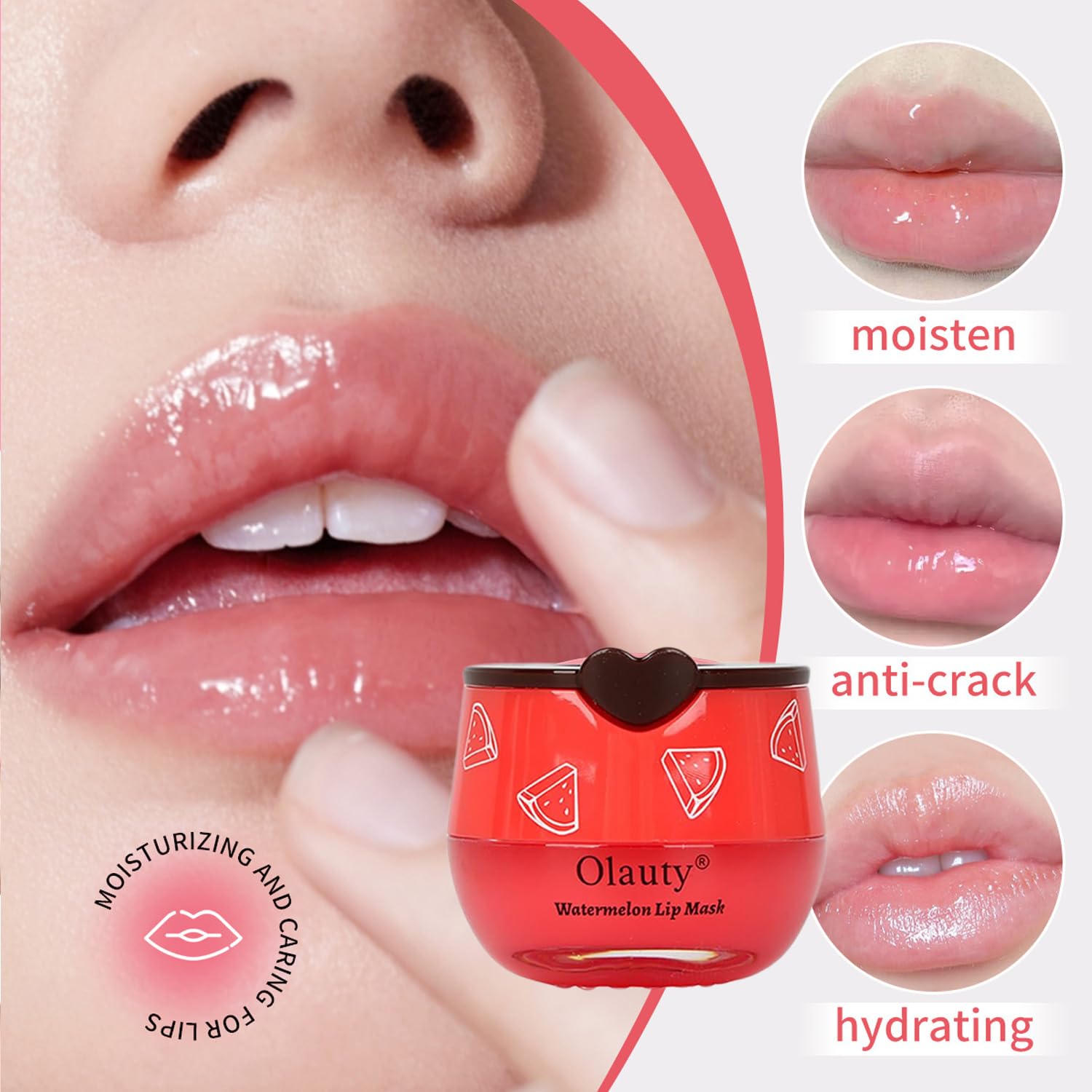 Miniling uso nocturno para reparar labios secos y mejorar textura