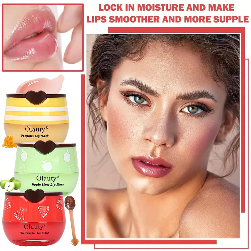 Miniling propóleos y fresas nutren los labios suavemente