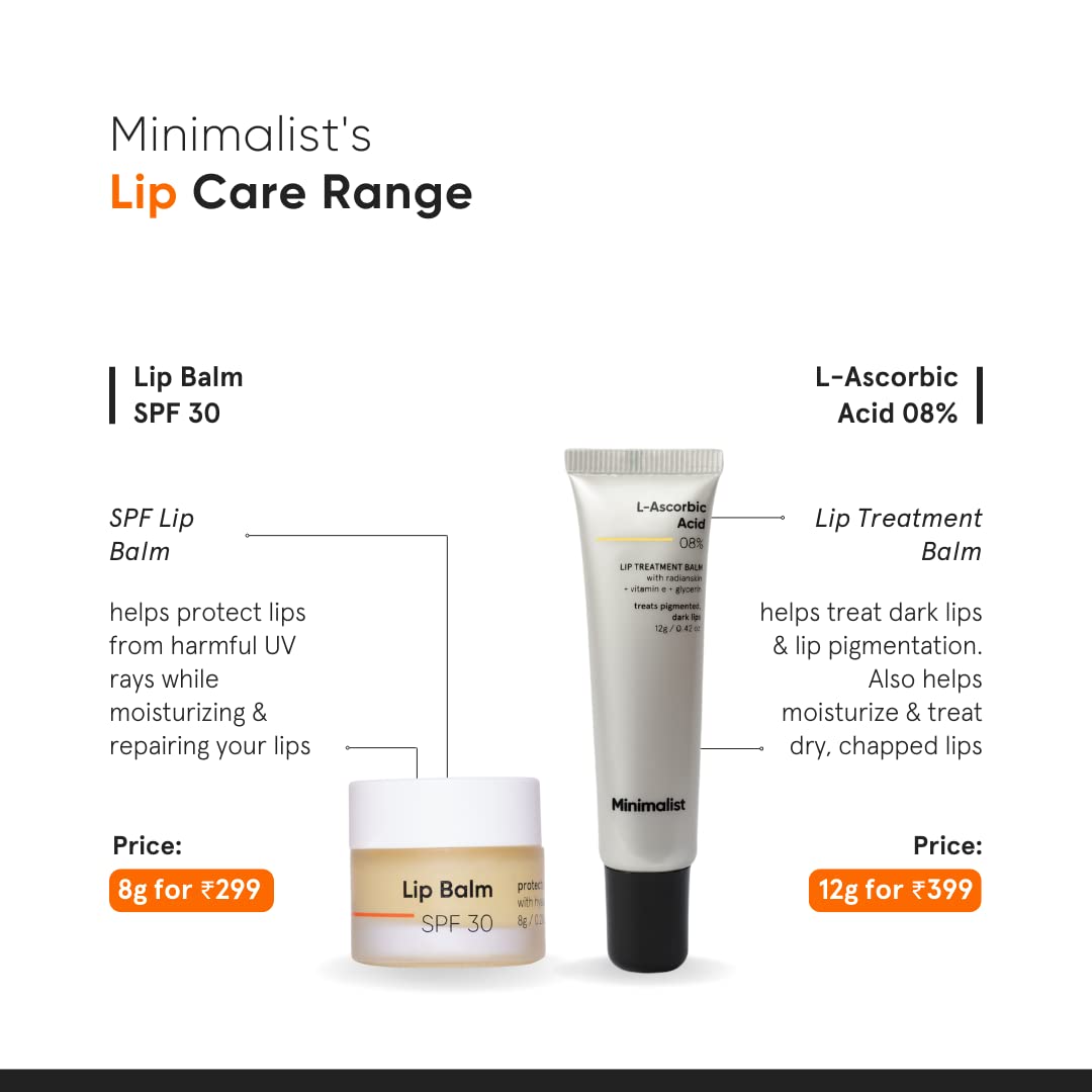 Aplicación diaria con bálsamo Minimalist para labios nutridos.