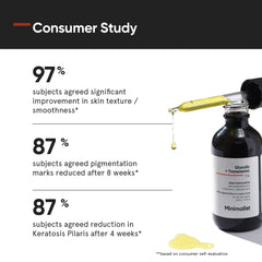 Application du Minimalist KP Bump Eraser sur peau sèche pour absorption rapide