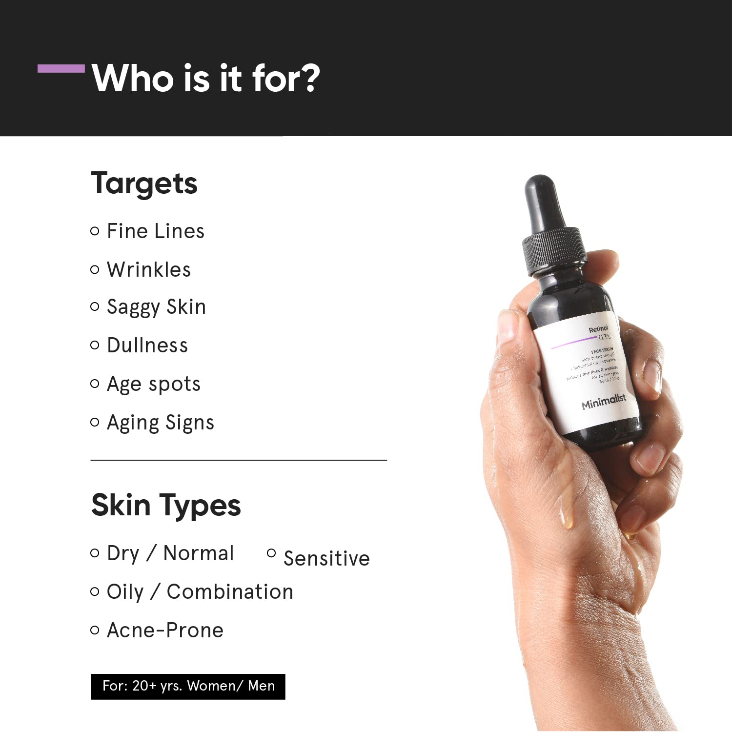 Serum Minimalist: textura sedosa para una absorción suave.
