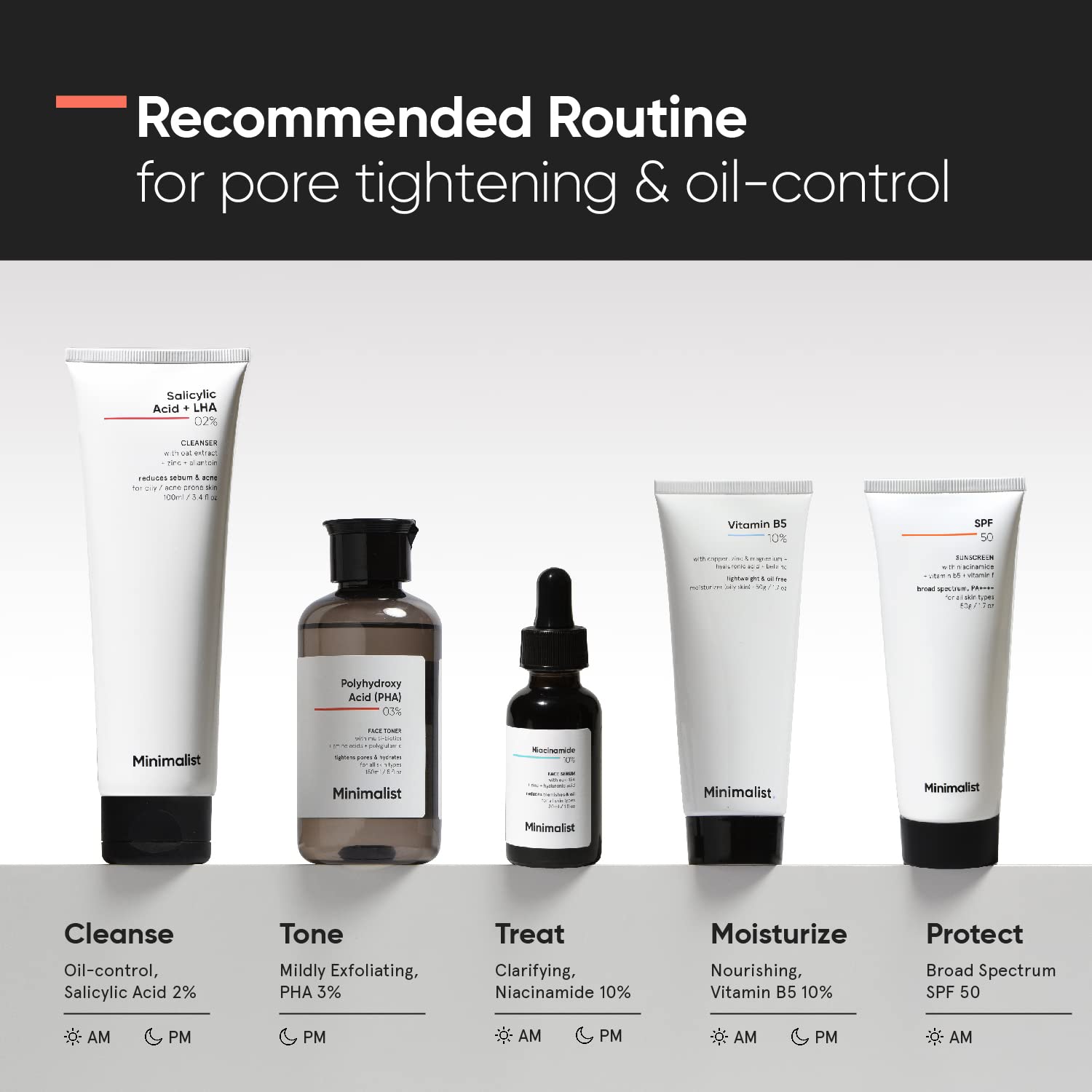 Tonico Minimalist con gluconolactona y Prorenew para renovación suave
