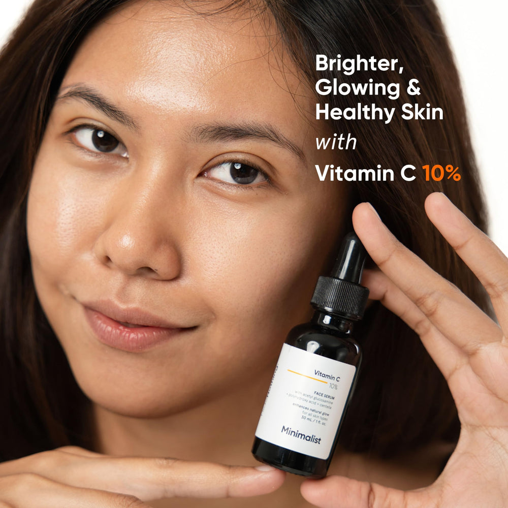 Suero Minimalist de Vitamina C: aplicación facial para iluminación gradual