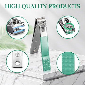 MINKINH corta uñas de acero inoxidable, afilado y duradero para uñas limpias.