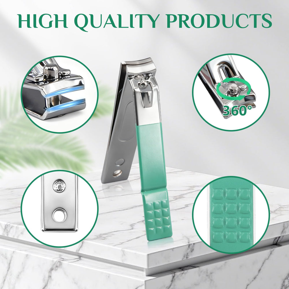 MINKINH corta uñas de acero inoxidable, afilado y duradero para uñas limpias.