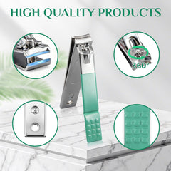 MINKINH corta uñas de acero inoxidable, afilado y duradero para uñas limpias.