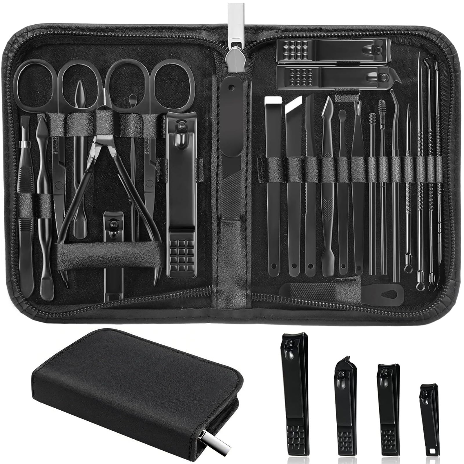 Set MINKINH completo en estuche negro, ideal para uso diario en casa
