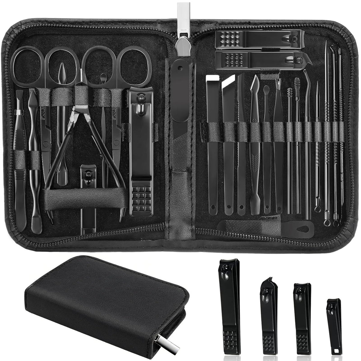 Set MINKINH completo en estuche negro, ideal para uso diario en casa