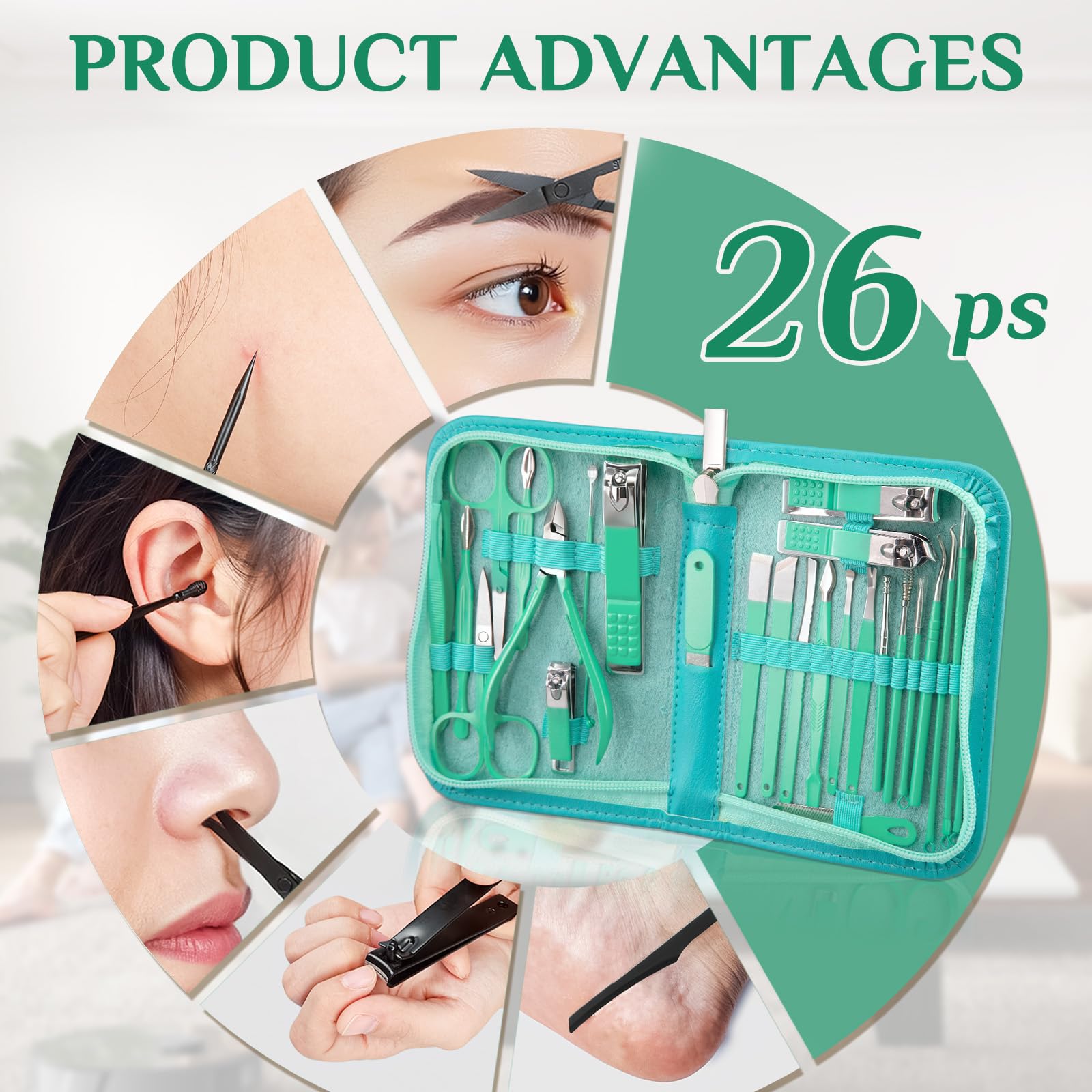 MINKINH tijeras para cejas, definición precisa y control.