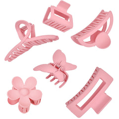MINMUNJIU pinzas rosa 6 unidades, sujetan mechones con comodidad para todo el día.