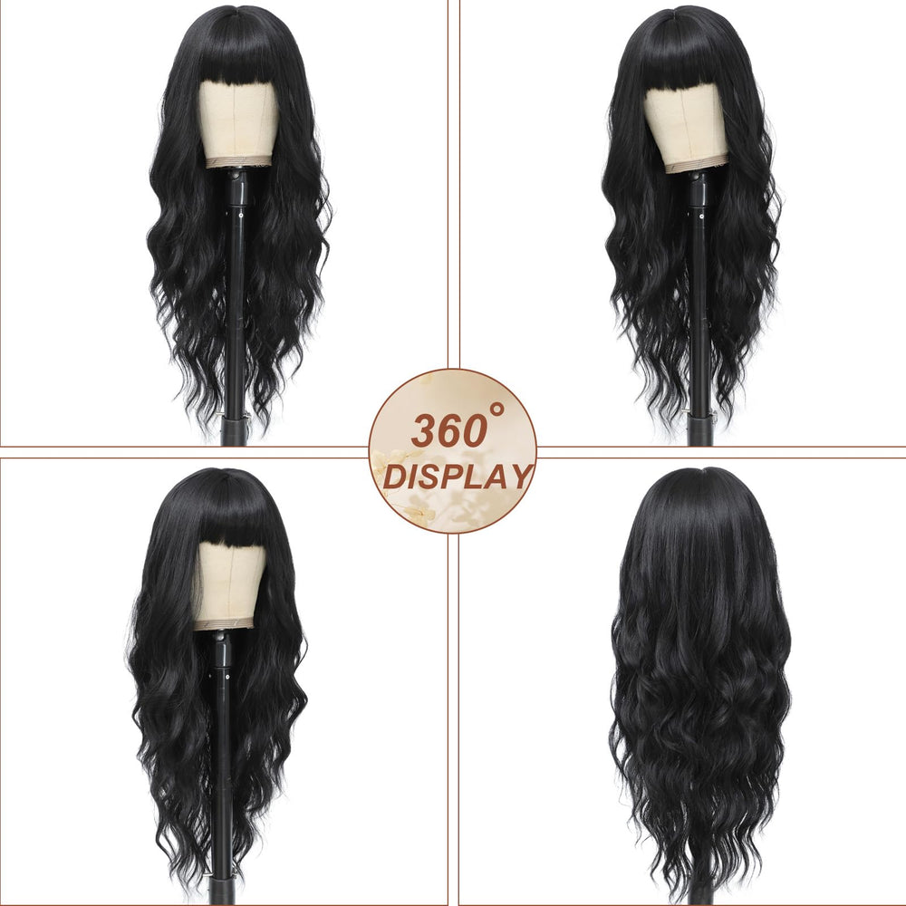 MINSEEYOO wig resistente al calor, fibra sintética duradera