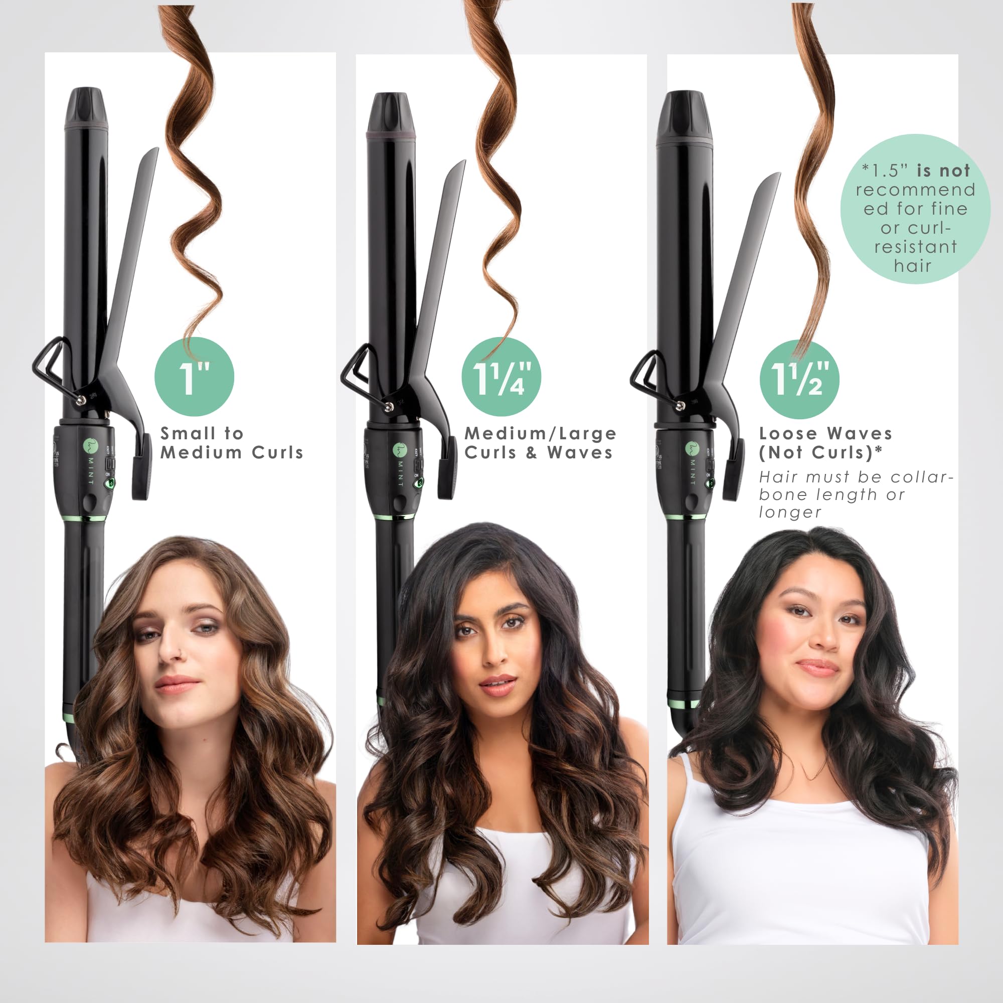 Rango de temperatura 130-220°C para todo tipo de cabello.