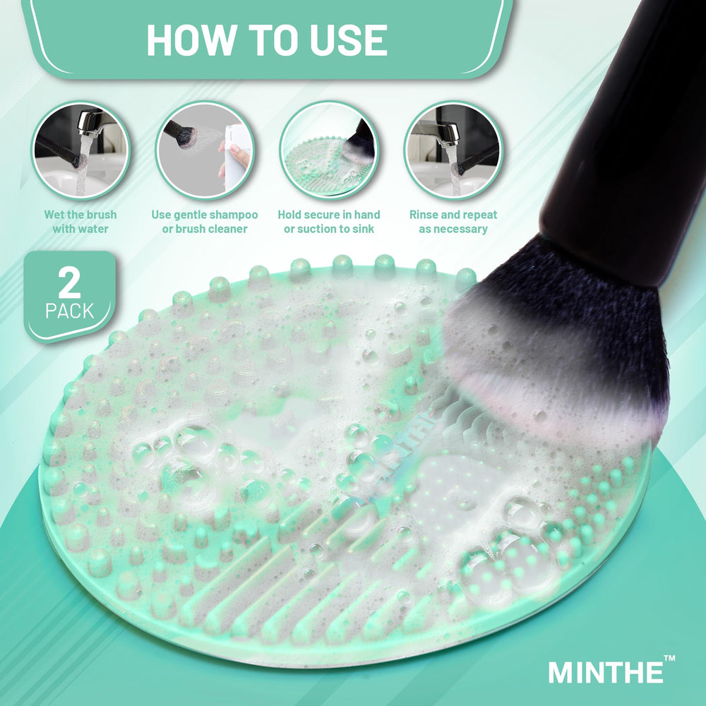 Fácil de usar: MINTHE limpia sin esfuerzo con su solución para brochas.