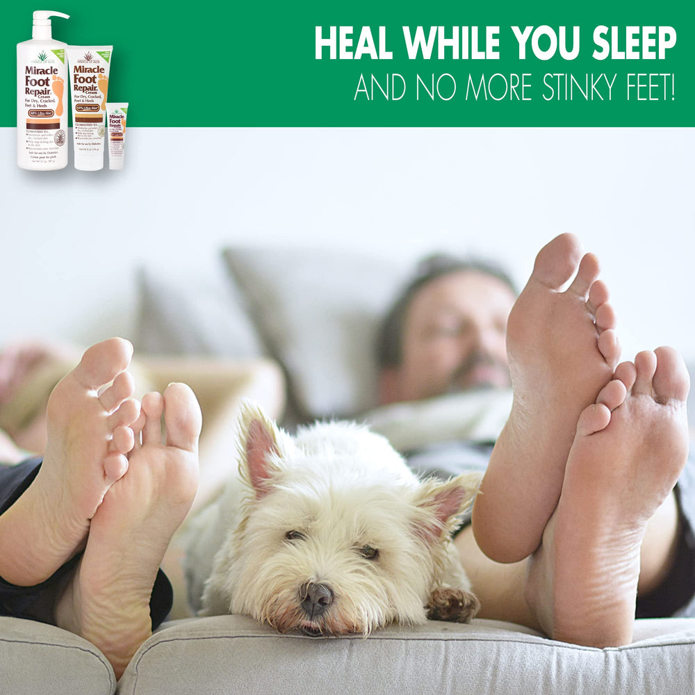 Hands receiving Miracle of Aloe hand repair cream for smooth, revitalized skin.