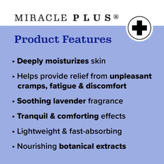 Miracle Plus non greasy absorption formula quickly absorbed into skin