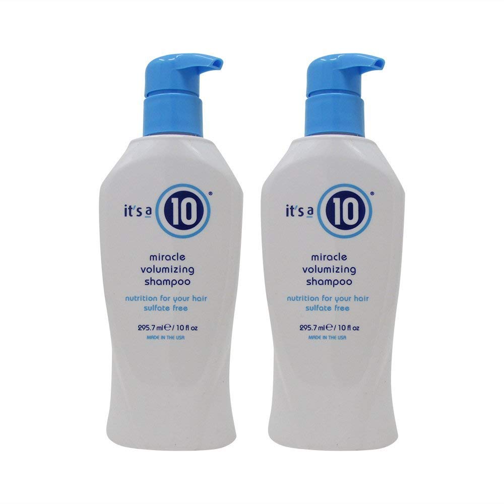 Shampooing miracle-volume 10 oz, bouteille, pack de 2, cheveux volumisés