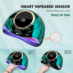 MIRAGE LAYON lámpara UV 63 diodos de luz con pantalla digital para controlar tiempos