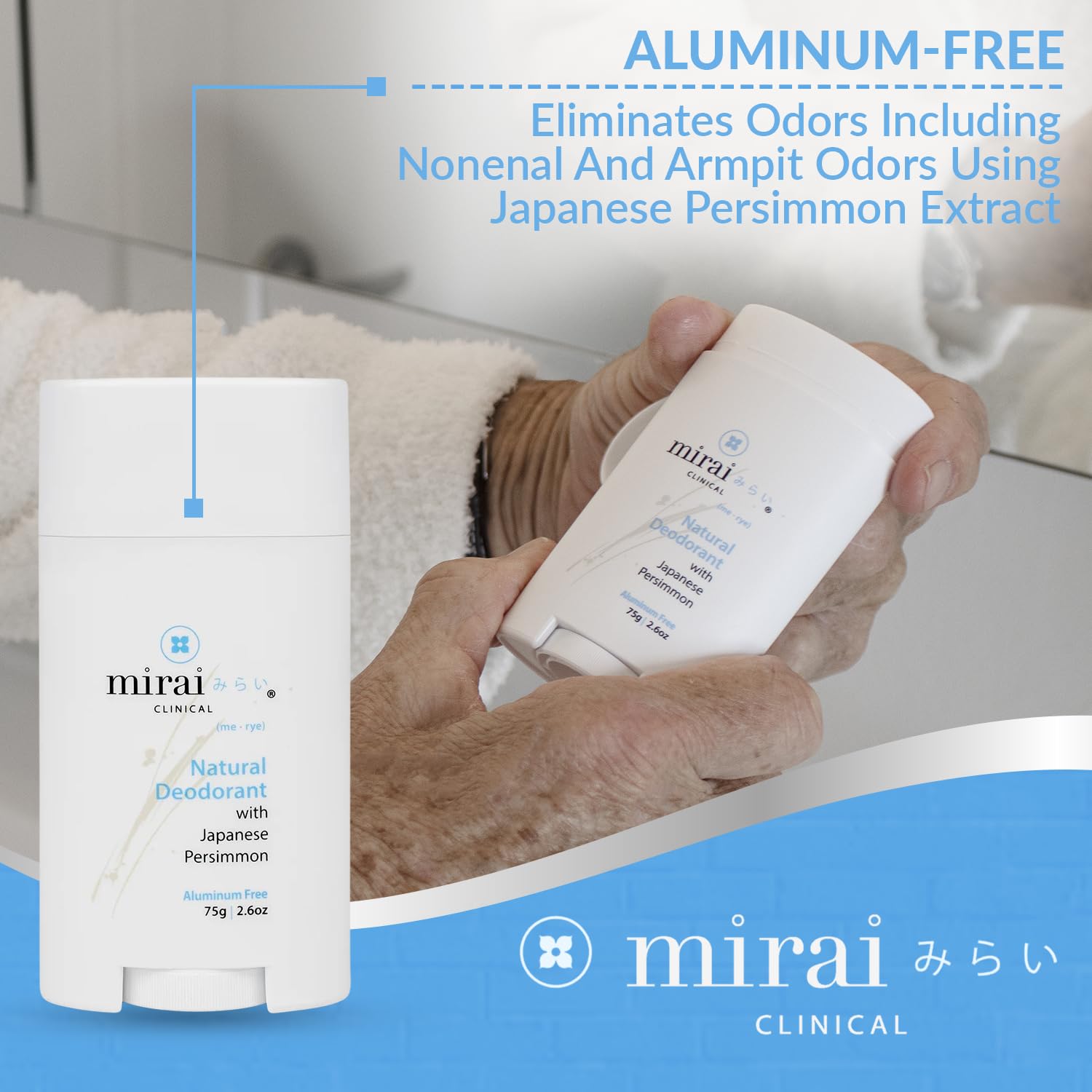 Aplicación de Mirai Clinical en cuerpo entero con textura suave y uniforme.