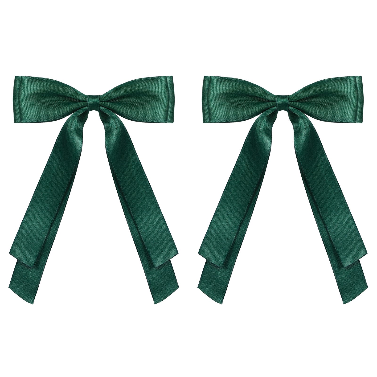Pinzas de cabello Miroksh con lazo satinado de 5,5 pulgadas para un toque elegante diario.