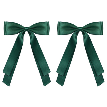 Pinzas de cabello Miroksh con lazo satinado de 5,5 pulgadas para un toque elegante diario.