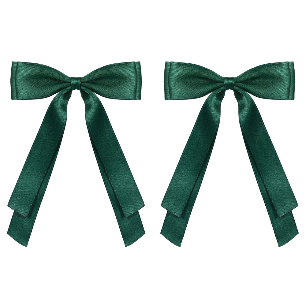 Pinzas de cabello Miroksh con lazo satinado de 5,5 pulgadas para un toque elegante diario.