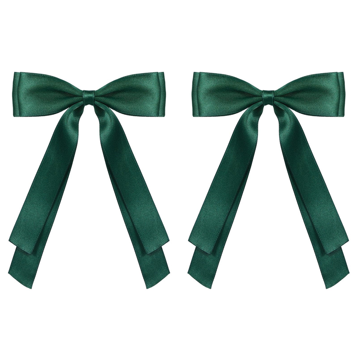 Pinzas de cabello Miroksh con lazo satinado de 5,5 pulgadas para un toque elegante diario.