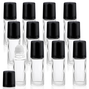 Mirrline botella rodillo 30ml en vidrio claro, aplicación suave.