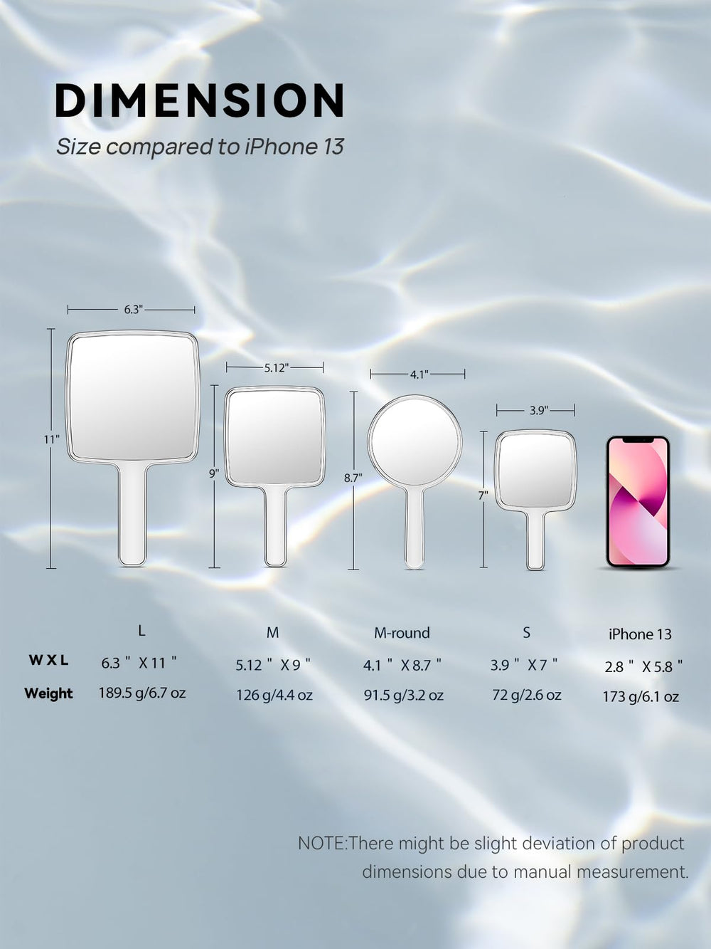 MIRRORNOVA es espejo con dorso ondulado y diseño de agua para un toque elegante