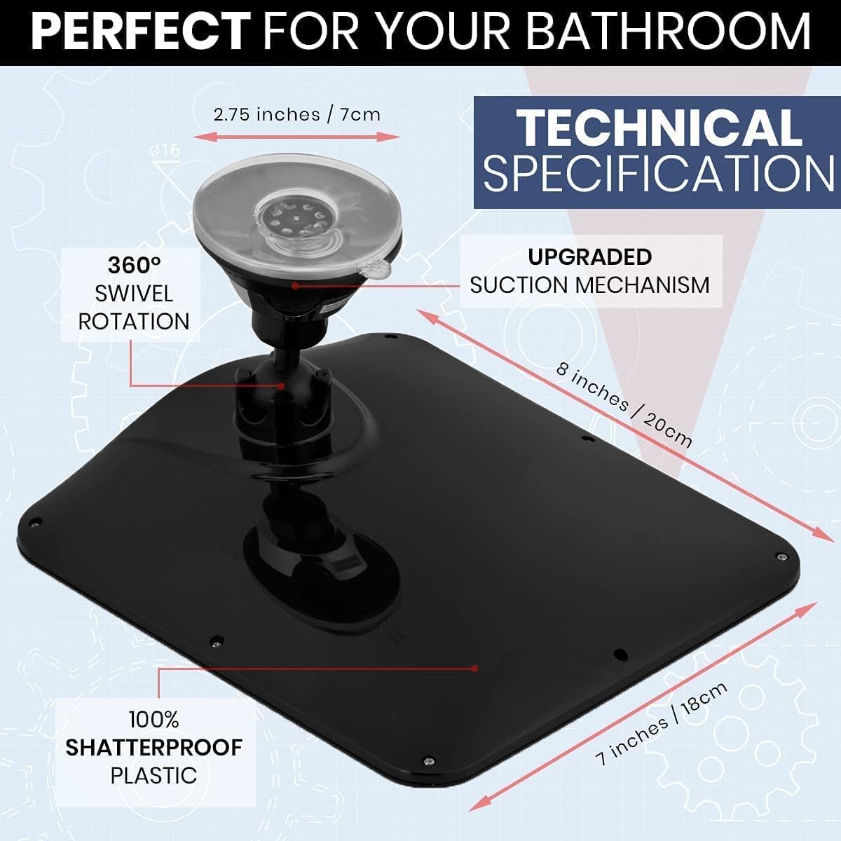 Mirrorvana giro 360° para ajustar el ángulo deseado.