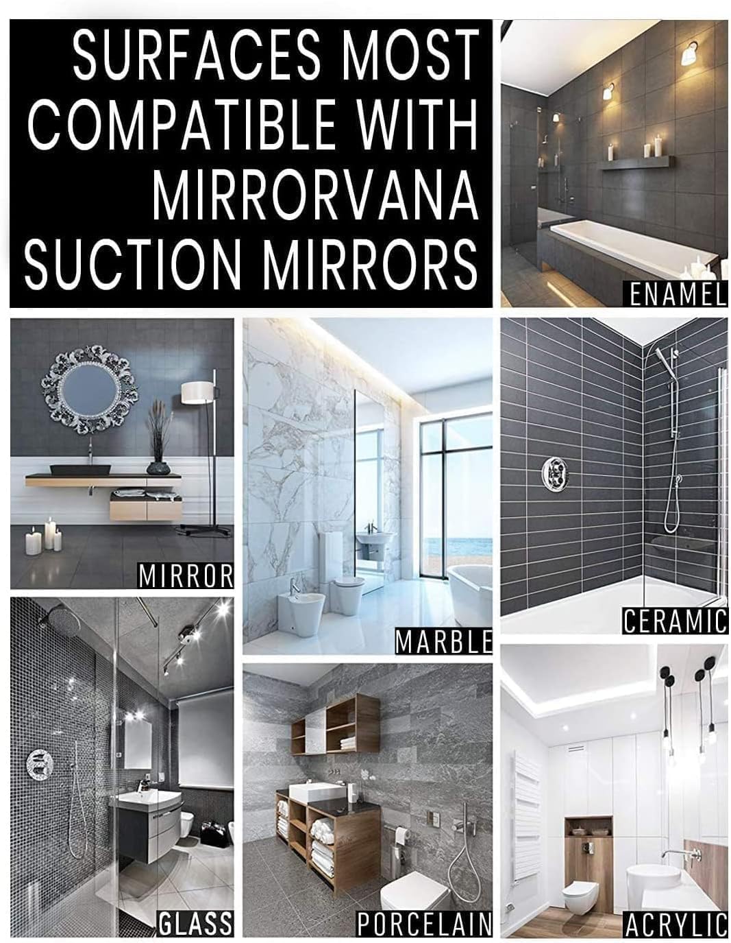 Mirrorvana gancho extra para colgar accesorios tras la ducha.