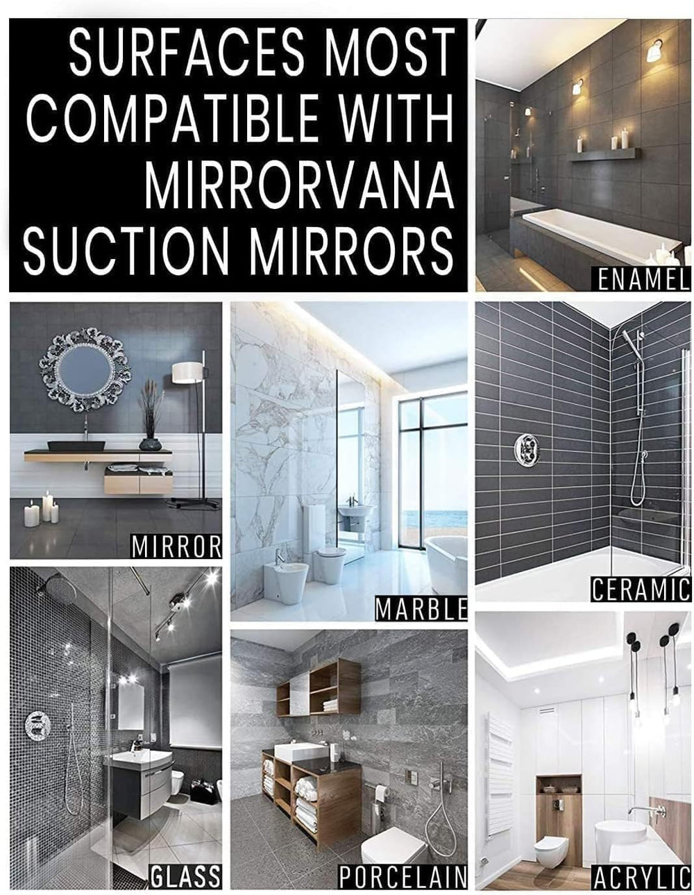 Mirrorvana gancho extra para colgar accesorios tras la ducha.