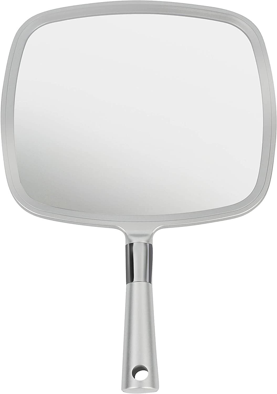 Mirrorvana espejo de mano grande para revisión detallada del cabello.