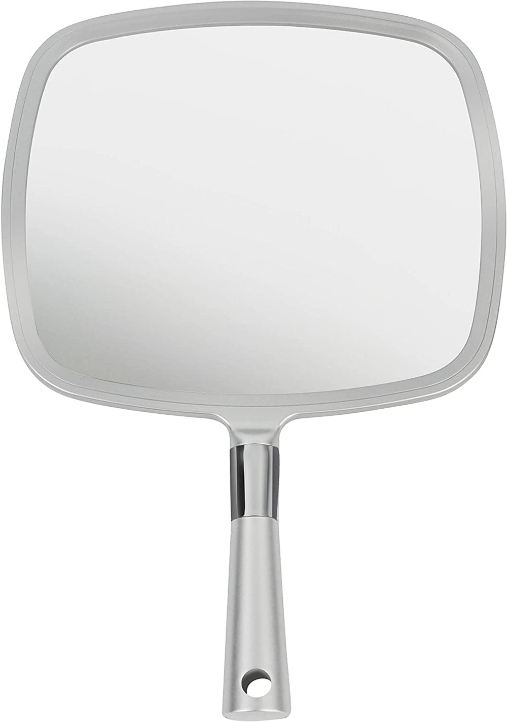 Mirrorvana espejo de mano grande para revisión detallada del cabello.