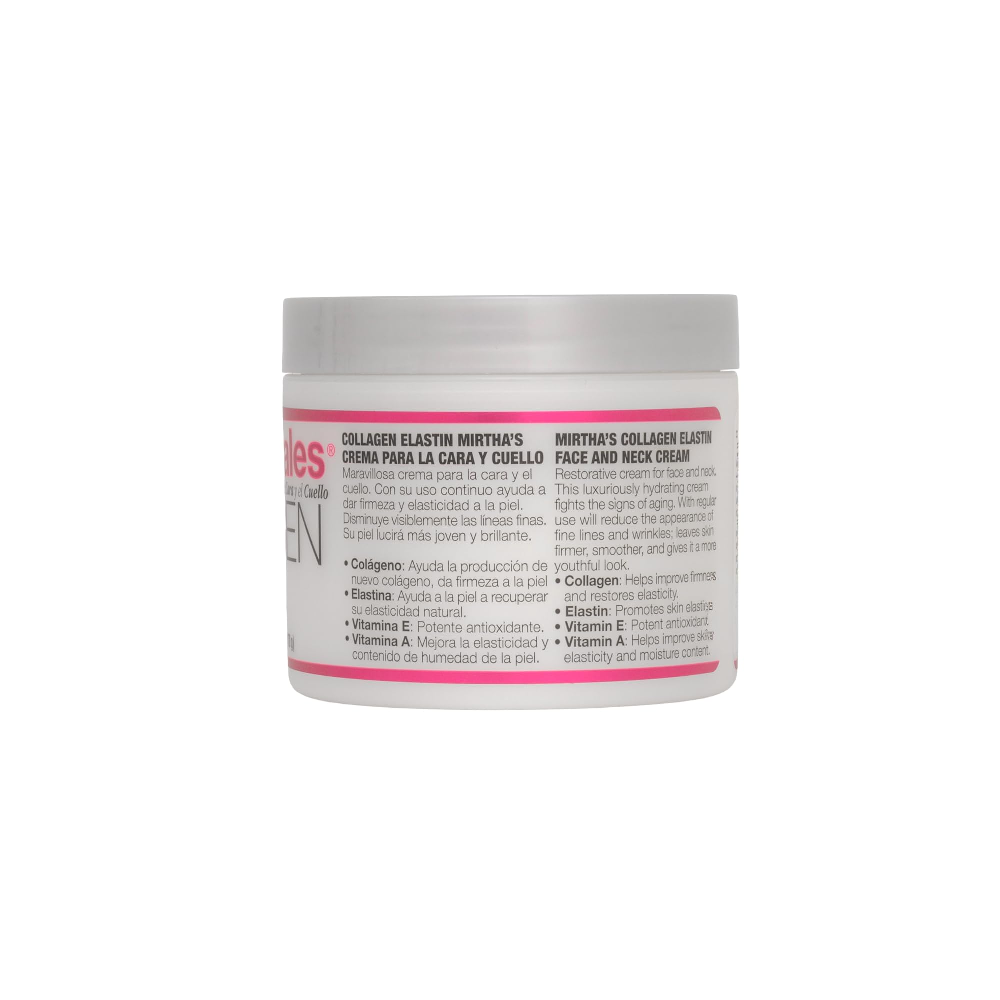 Mirta De Perales crema colágeno elastina para cuello.