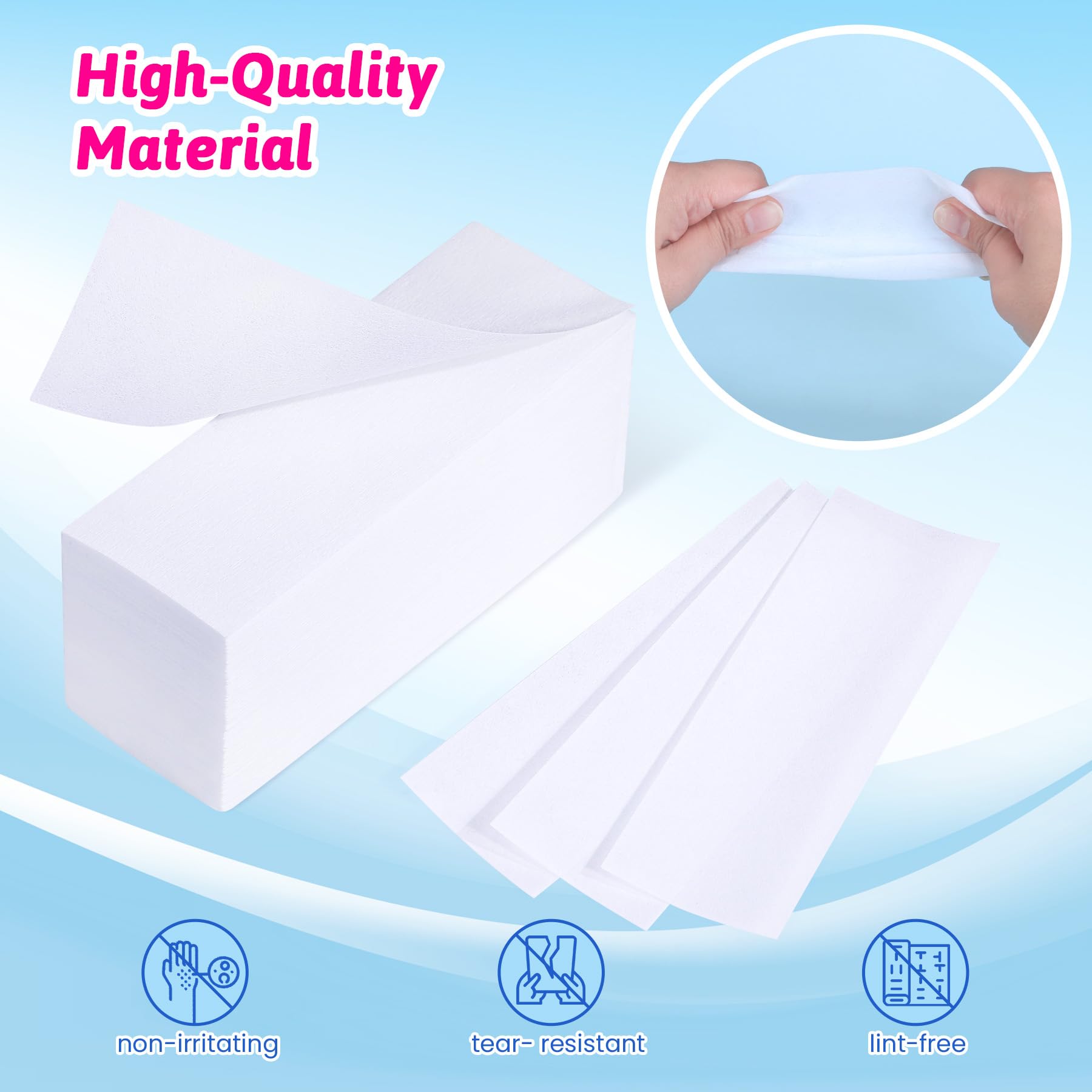 MIRUCOO tiras grandes con espátula reutilizable para aplicación controlada.