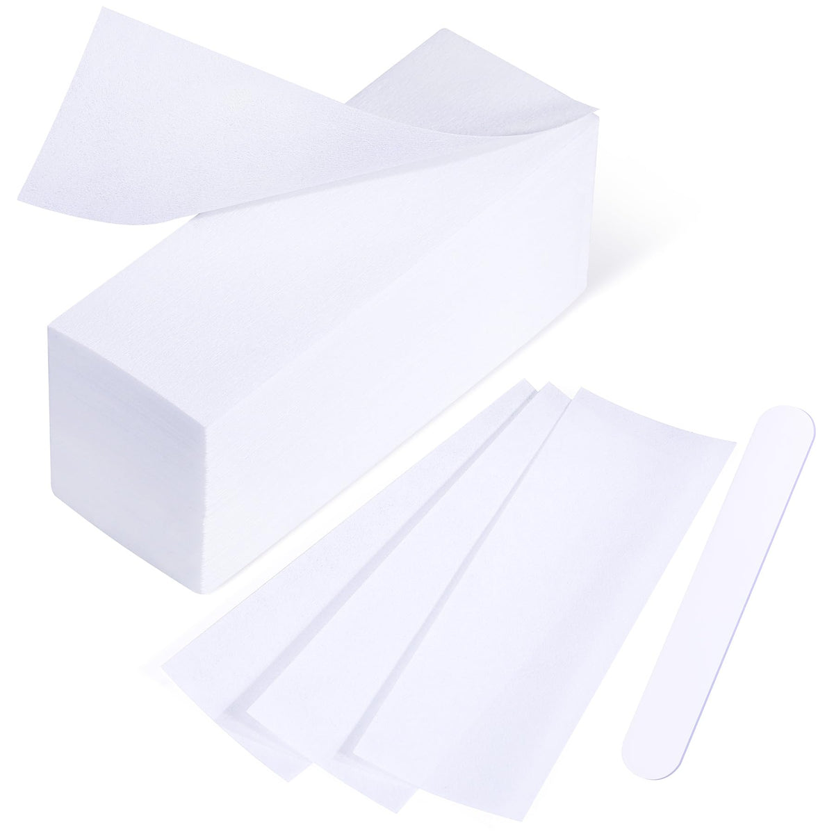 MIRUCOO tiras grandes para cera, paquete con aplicador, ideal para depilación rápida en casa.