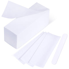 MIRUCOO tiras grandes para cera, paquete con aplicador, ideal para depilación rápida en casa.
