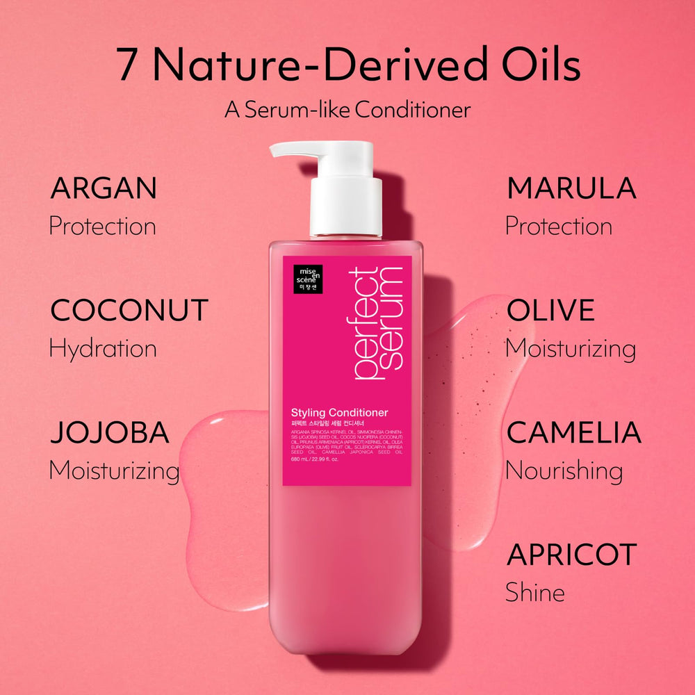 Mise En Scene Perfect Hair Perfume Conditioner: fragancia floral polvorosa en el cabello.