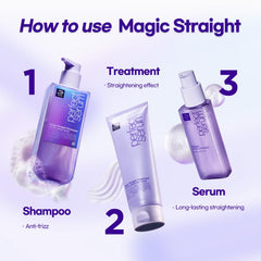 Mise En Scene Perfect Magic Straight Serum, fragancia de bergamota y jazmín para una experiencia agradable.