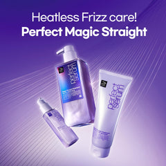 Mise En Scene Perfect Serum being applied to hair for smooth styling