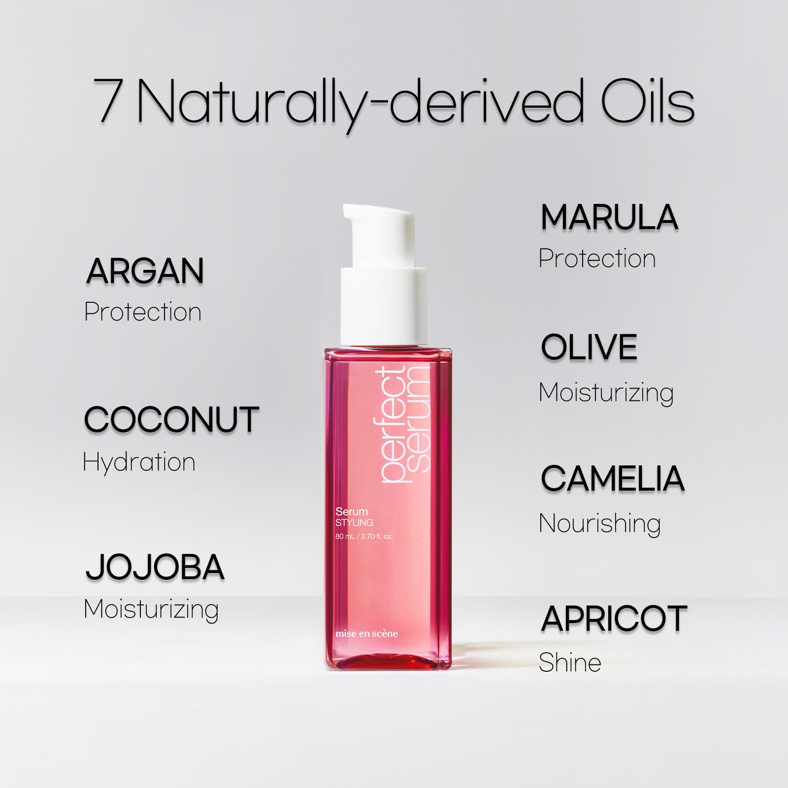 Mise En Scene Perfect Serum Styling: cabello definido y con rebote gracias al aceite.