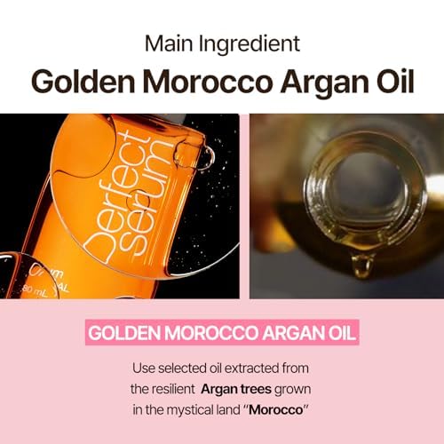 Mise En Scene Perfect Serum Styling: protección hasta 446 °F antes del peinado.