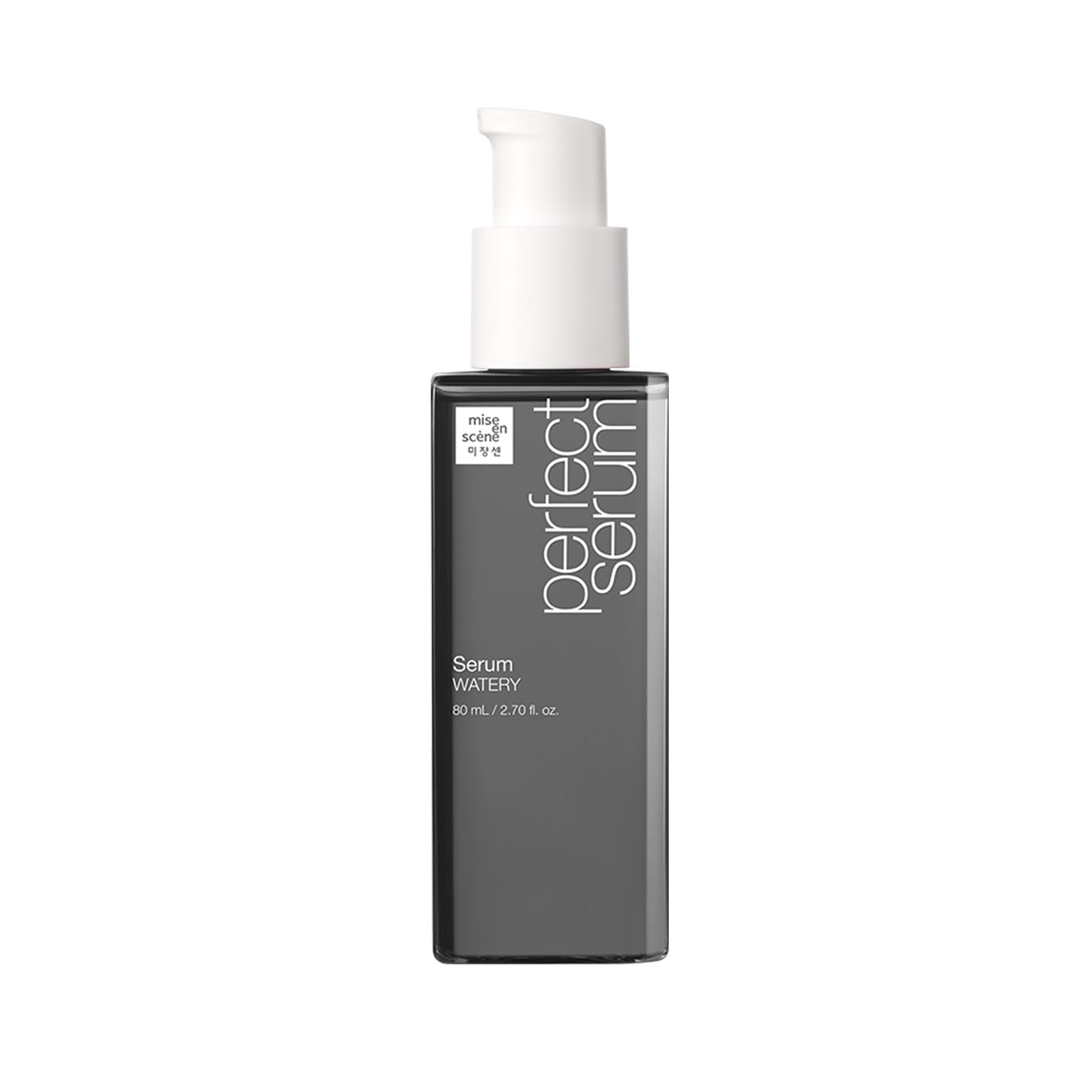 Mise En Scene Perfect Serum Watery: frasco con gotero para aplicación precisa y ligera