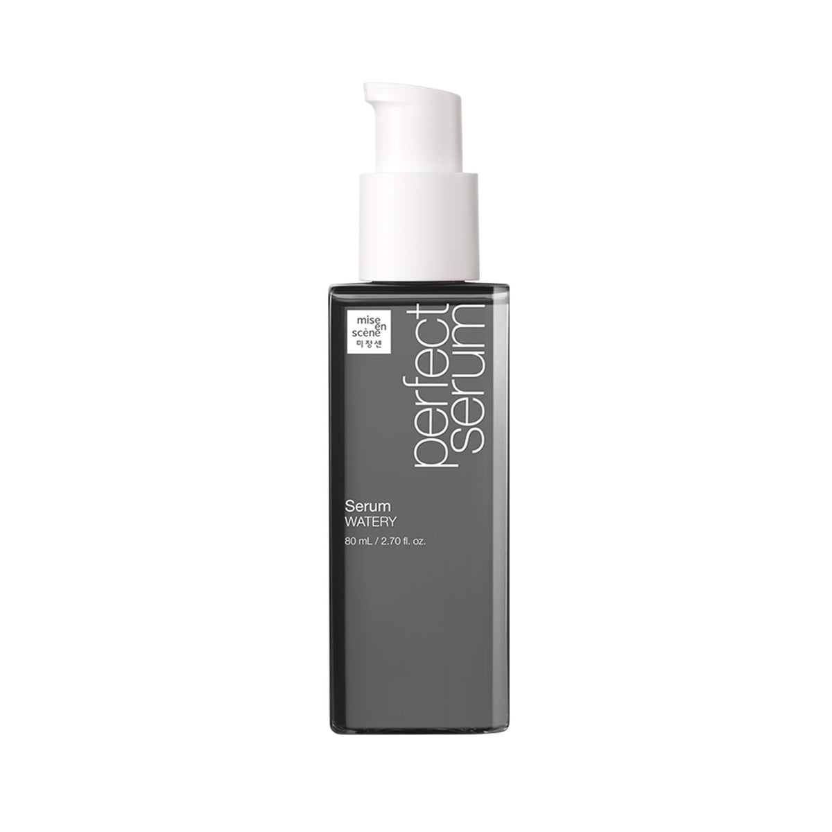 Mise En Scene Perfect Serum Watery: frasco con gotero para aplicación precisa y ligera