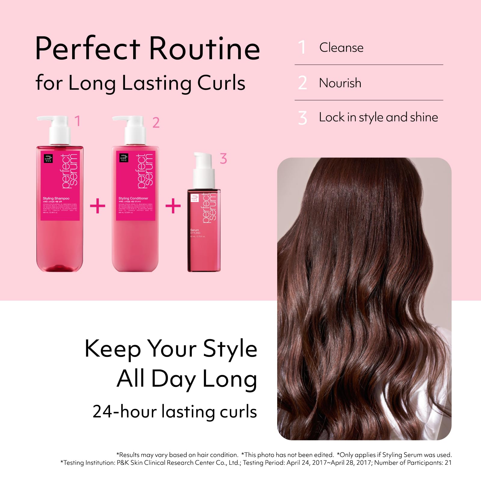 Mise En Scene Perfect Hair Perfume Conditioner: protección contra calor para el peinado.